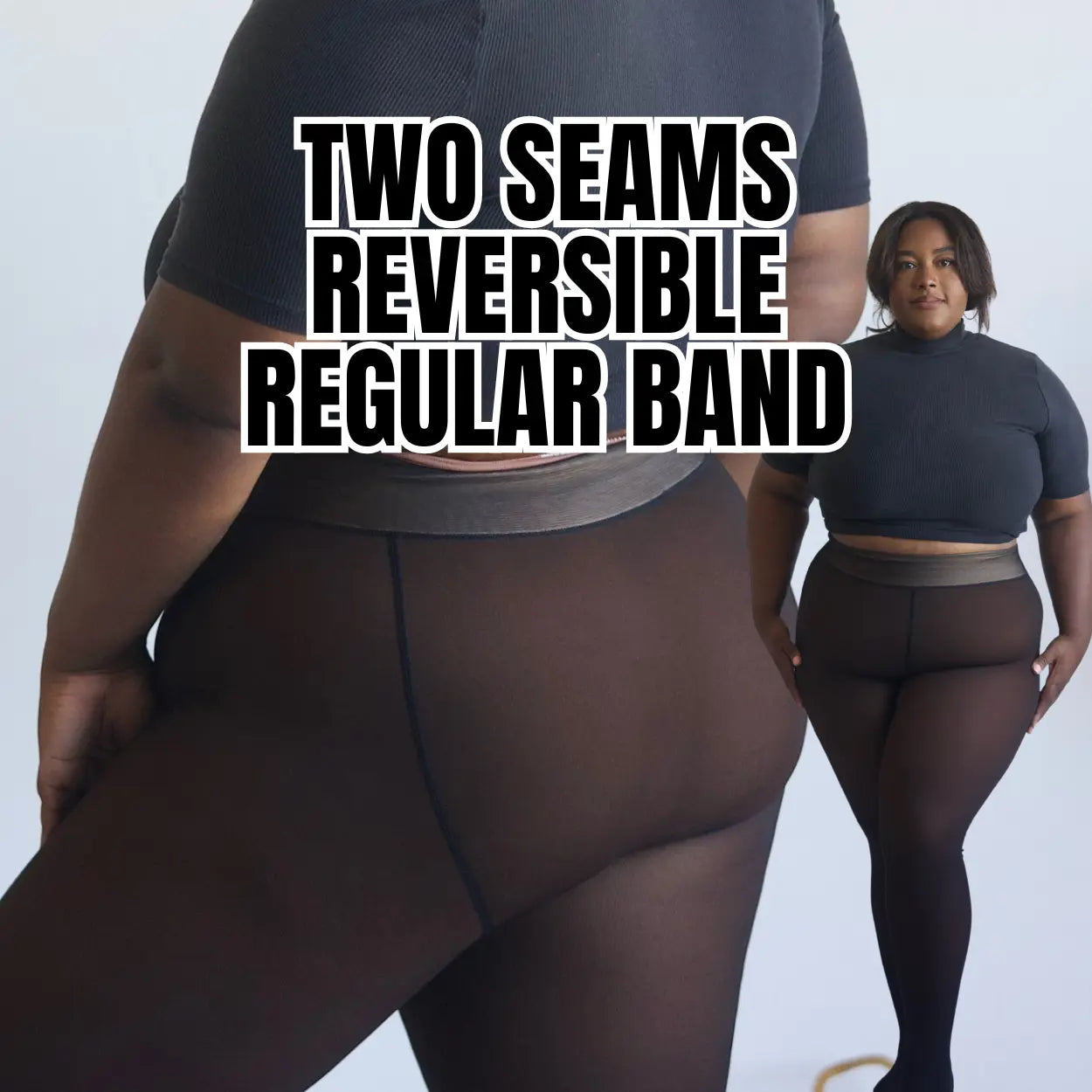 Compression Band and Seamless Option: Original Magic Fleece Lined Leggings - Sizes XXS to 3XL - Available in 4 Colors - Closed Foot Design - Plus Size and Light to Brown Fur Options