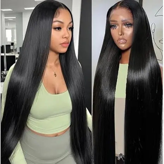 [NEW IN] Hot Star Straight 13X6 HD Lace Front Wigs Human Hair Pre Pluckedbleached Knots with Baby Hair Body Wave Frontal Human Hair Wig for Women