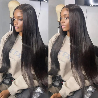 [NEW IN] Hot Star Straight 13X6 HD Lace Front Wigs Human Hair Pre Pluckedbleached Knots with Baby Hair Body Wave Frontal Human Hair Wig for Women