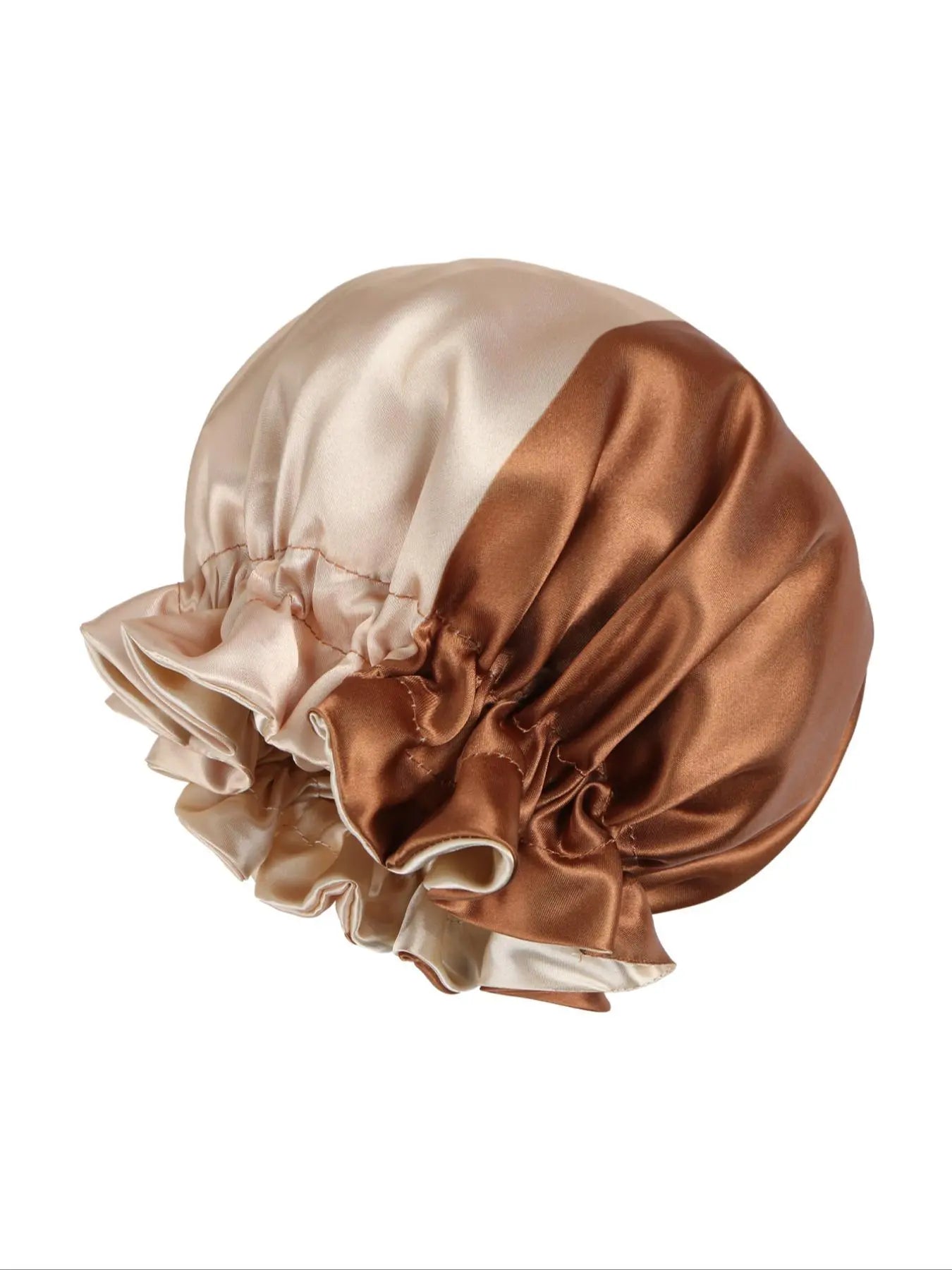 Double Layer Satin Sleep Bonnet for Women - Comfortable and Breathable Hair Protection Cap with Adjustable Fit
