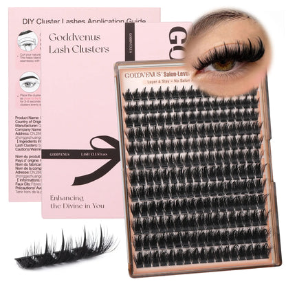 Goddvenus Spiky Slay Manga Lash Clusters with Spikes Pre-Spikes Wispy Cluster Eyelash Extensions Fluffy Anime Eyelashes Clusters Reusable Faux Mink Fairy Individual Lash Extension D Curve 12-18Mm 204 Pieces - Cosmetic, Makeup
